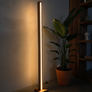 Lampa podłogowa dębowa słupek