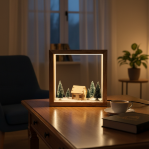Lampa kwadrat wersja świąteczna - obrazek 2